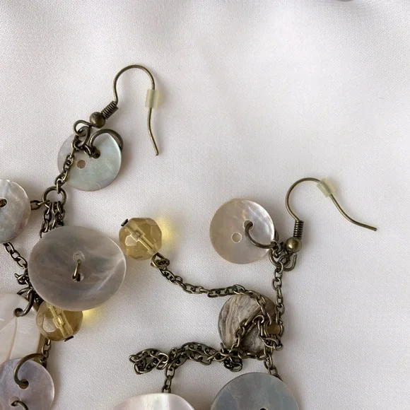 Long Shell Earrings - Picture 3 of 5